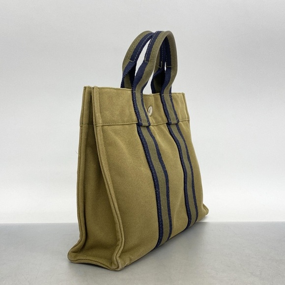 Hermes Tout Khaki Tote Bag Pre Owned, Women's Tote Bag - Picture 5 of 8